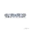 Signature Emerald-Cut and Round Diamond Band in Pure Platinum