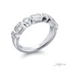 Classic East-West Bezel Diamond Band in Platinum