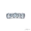 Classic East-West Emerald-Cut & Oval Diamond Band in Platinum