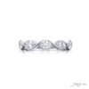 Classic East-West Bezel Marquise Diamond Band in Platinum