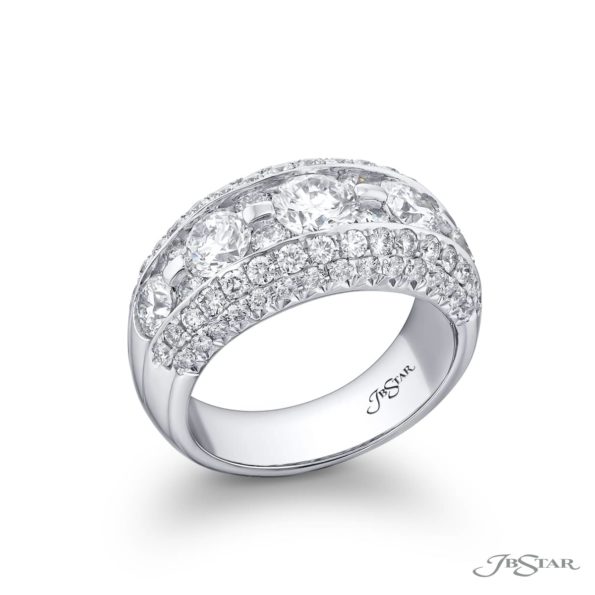 Elegance Elevated: Iconic Multi-Row Diamond Band