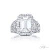 Emerald-cut 4.51 ct certified diamond ring